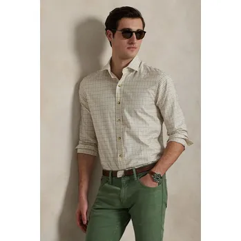 Bavlněná košile Polo Ralph Lauren 710973083 béžová 08X, vel. XXL