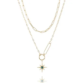 Náhrdelník Flamenco Mystique Náhrdelník pozlacený 14k zlatem z nerezové oceli NST1523