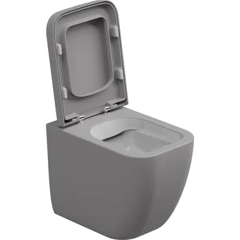 Klozet WC mísa stojící Brio, rimless, keramická, dvoubarevná, BRWC01BI000038FI