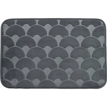 Koupelnová předložka ŠEDÝ měkký KOUPELNOVÝ PŘEDLOŽKA koberec 60x40 protiskluzový STYLOVÝ VZOR