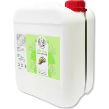 Masážní přípravek MEDISTAR CZ masážní olej BÍLÉ VÍNO 5L dávkování: Bez pumpy