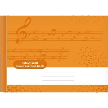 Sešit MFP Base školní sešit A5 8 listů notový oranžový