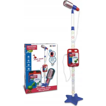 Hudební nástroj pro děti SCÉNICKÝ MIKROFON PRO DĚTI, 1 NAHRANÁ PÍSNIČKA ZDARMA