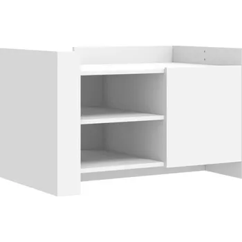 Konferenční stolek Konferenční stolek bílý dřevěný 80x50x50 cm