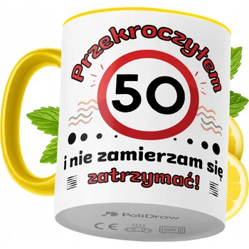 Hrnek Polidraw Hrnek Polidraw Narozeniny50 keramika 330 ml