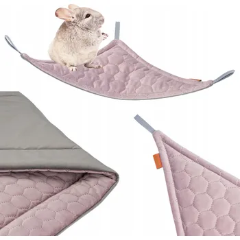 Houpací síť ROHOVÁ ZÁVĚSNÁ HOUPACÍ SÍŤ Trojúhelníková pro Myš, Potkana, Fretku 30x30x42cm