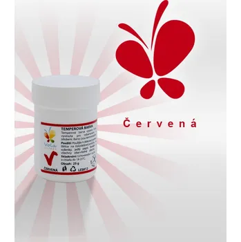 CZ distribuce Temperová barva (červená) 25 g/kelímek