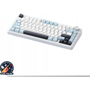 AULA F75 Bezdrátová/Bluetooth/Drátová mechanická herní klávesnice RGB 2.4G