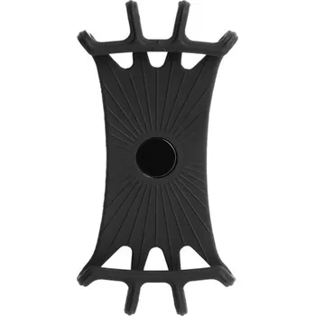 Univerzální silikonový držák telefonu na kolo motocykl či kočárek 360° otočný stojánek na řídítka pro GPS a mobilní navigaci černá