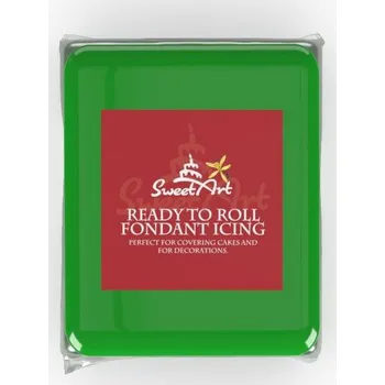 4-Mix Maďarsko SweetArt potahovací a modelovací hmota vanilková Dark Green (250 g) ▹