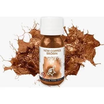 Food Colours Polsko Tekutá metalická barva Food Colours New Copper Brown (18 ml) ▹