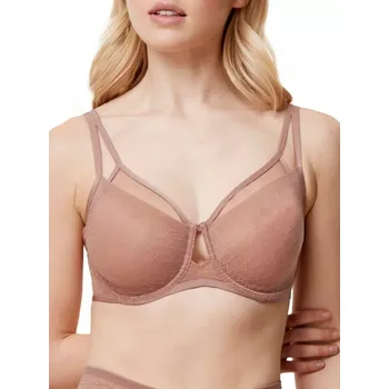 Podprsenka Dámská podprsenka Triumph Signature Sheer W01 EX - TOASTED ALMOND - mandlová 6901 - TRIUMPH BROWN 90C