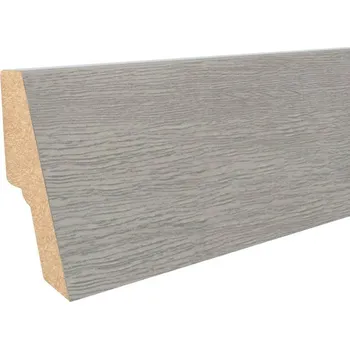 soklová lišta NOVÁK Podlahová - soklová lišta 40x18 MDF fólie dub grand šedý, 2,7m AAK M002/13