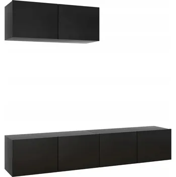 Televizní stolek TV stolek 80x30x30 cm, černý