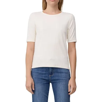 Dámské tričko s.Oliver dámské žebrované triko 2170082 0210 Bílá 36