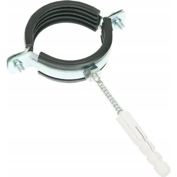 Držák objímka pro trubky o rozsahu 75 – 80 mm 2 1/2 palce, kovová, ocelová, s gumou