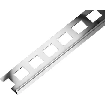 Stavební profil NOVÁK Ukončovací lišta 6mm nerez kartáč "L", 2,5m AAELK 60