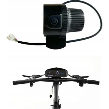 Elektrokoloběžka Černá plynová rukojeť Inoparts pro elektrické koloběžky KuKirin G2/G3/G4