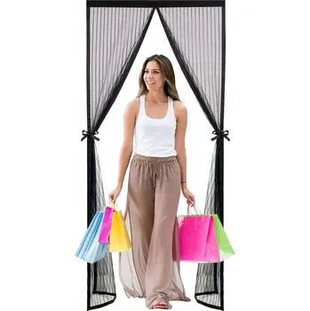 Síť proti hmyzu Moskytiéra do dveří, ochrana proti hmyzu, 70x210 cm, Černá