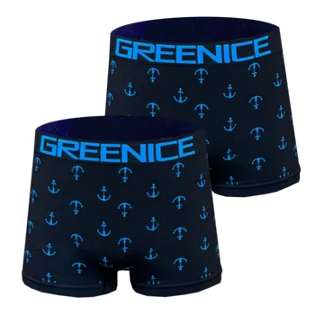 Boxerky Bezešvé boxerky Greenice - Art:4817 ( 2 ks v balení ) Barva: Tmavá šedá, Velikost: XL/2XL