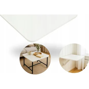 Konferenční stolek DESKA STOLU 50 x 50 x 1,7 cm MDF PRO STOLEK DESKA NÁBYTKOVÁ LAKOVANÁ BÍLÁ