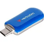 Verbatim USB flash disk, USB C, 512GB, Plectra, modrý, 30235, USB C