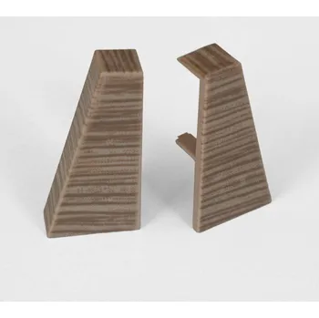 soklová lišta NOVÁK Koncovka L+P k soklové liště MDF 40x18 dub roseburn, 1 pár M13-AMKO029