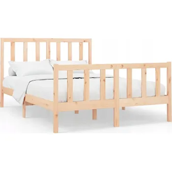 Postel Jednolůžková dřevěná postel 120x200 borovice