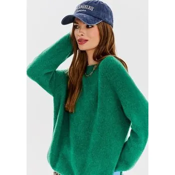 Dámský svetr NAOKO Svetr Eden Zelená Oversize OS