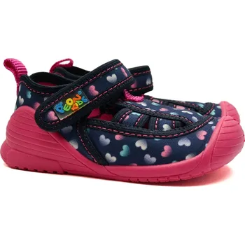 Chlapecké bačkory Dívčí bačkory PeOn MI/118 KD srdíčka Velikost: 24