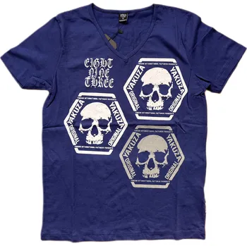 Pánské tričko Pánské triko Yakuza Original V neck blue velikost: S