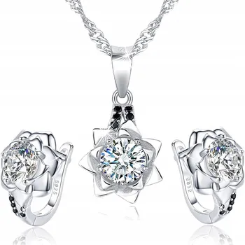 Souprava šperků SADA STŘÍBRNÝCH ŠPERKŮ 925 RŮŽE PRO NI