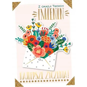 Obraz Přání B6 DK-830 K svátku - květiny