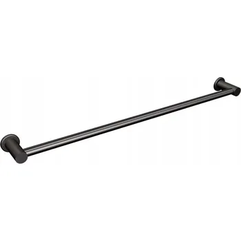 Věšák Nástěnný věšák trubka délka 50 cm černý MAT