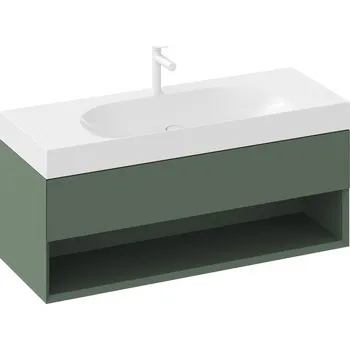 Koupelnový nábytek Ravak Lite skříňka 120x45x43 cm pod umyvadlo závěsná zelená X000001870