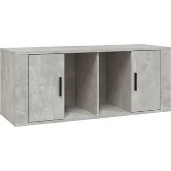 Televizní stolek TV stolek betonový, 100x35x40 cm, šedý