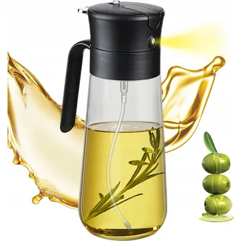 Nádoba na olej a ocet Rozprašovač na Olivový Olej Dávkovač Ve Spreji 550ml Skleněná Láhev na Olej