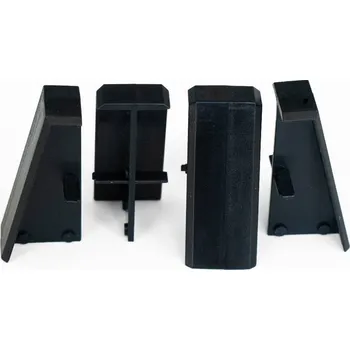 Podlahová lišta NOVÁK Spojka k soklové liště MDF 40x18 černá, 4 ks M13-AMSP135