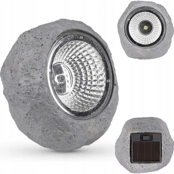 Venkovní osvětlení Solární lampa LED zahradní kámen 8,5 cm venkovní