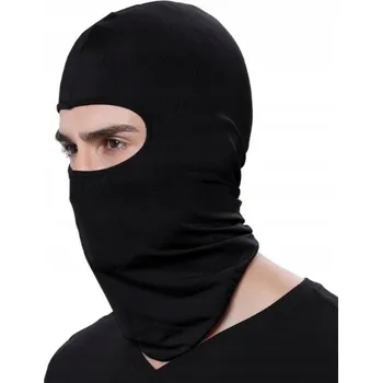 Kukla Motocyklová/Cyklistická kukla balaclava elastická univerzální černá