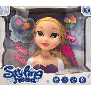 Panenka HLAVA PANENKY K ČESÁNÍ A STYLINGU SADA MALÝ KADEŘNÍK PANENKA ZÁBAVA