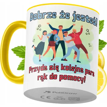 Hrnek Polidraw Hrnek Polidraw Vítejte v Práci jako Dárek keramický 330 ml