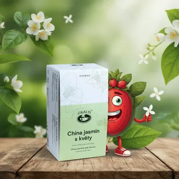 Čaj Oxalis China jasmín s květy - OXABAG (10 sáčků x 4g) -