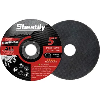 Řezný kotouč Sada 5 ks řezných kotoučů 125 mm pryskyřicové kotouče pro kotoučovou pilu úhlovou brusku řezání dřeva PVC kovu oceli nerezových tyčí