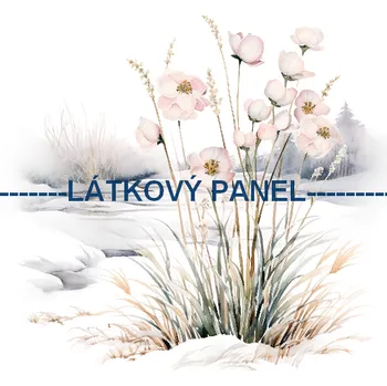 Látkový panel - Zimní krajinka - ZIM-132 Velikost: 30x30cm, Materiál: Bavlna