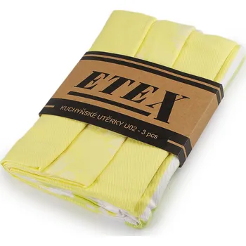 Utěrka Bavlněná utěrka 50x70 cm egyptská bavlna Varianta: 14 žlutá, Balení: 3 ks