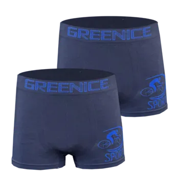 Pánské spodní prádlo Bezešvé boxerky Greenice - Art:4888 ( 2 ks v balení ) Barva: Šedá, Velikost: M/L