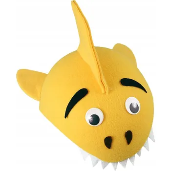 Čepice Čepice Žralok Žlutá ŽRALOK Dětská Moře Kostým Představení Doplněk Ples