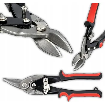 Nůžky na plech RUČNÍ NŮŽKY NA PLECH OCEL MĚĎ UNIVERZÁLNÍ SILNÉ LEVÉ 250mm