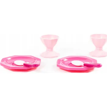 Sada nádobí Sada nádobí Polesie Retro 6 ks, růžová